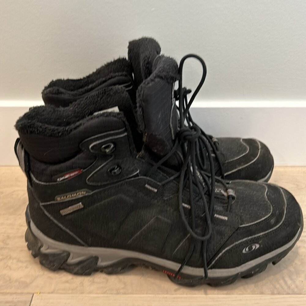 Salomon Elbrus WP 108751 Trekking Shoes Climatherm Size 10 Black